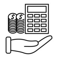 Planning icon, suitable for a wide range of digital creative projects. vector