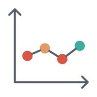 chart icon, suitable for a wide range of digital creative projects. vector