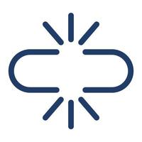 broken link icon, suitable for a wide range of digital creative projects. vector