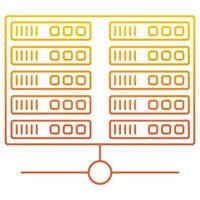 Databank icon, suitable for a wide range of digital creative projects. vector