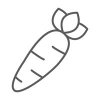 carrot icon, suitable for a wide range of digital creative projects. vector