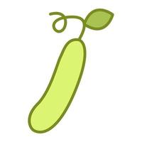 ícono de pepino, adecuado para una amplia gama de proyectos creativos digitales. vector