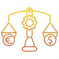 budget balance icon, suitable for a wide range of digital creative projects. vector