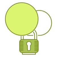 cloud security icon, suitable for a wide range of digital creative projects. vector