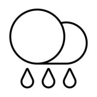 Rainy icon, suitable for a wide range of digital creative projects. vector