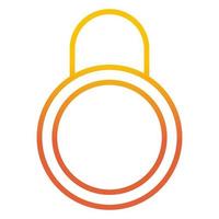 closed padlock icon, suitable for a wide range of digital creative projects. vector