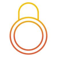 closed padlock icon, suitable for a wide range of digital creative projects. vector