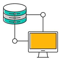 Connection icon, suitable for a wide range of digital creative projects. vector
