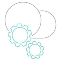 Cloud configuration icon, suitable for a wide range of digital creative projects. vector