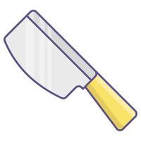 icono de cuchillo, adecuado para una amplia gama de proyectos creativos digitales. vector