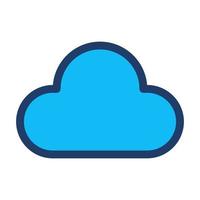 cloud icon, suitable for a wide range of digital creative projects. vector