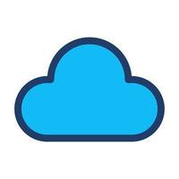 cloud icon, suitable for a wide range of digital creative projects. vector