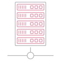 Databank icon, suitable for a wide range of digital creative projects. vector