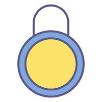 closed padlock icon, suitable for a wide range of digital creative projects. vector