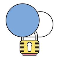 cloud security icon, suitable for a wide range of digital creative projects. vector