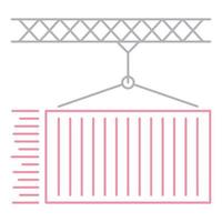 cargo shipping icon, suitable for a wide range of digital creative projects. vector
