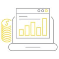 Business budget icon, suitable for a wide range of digital creative projects. vector