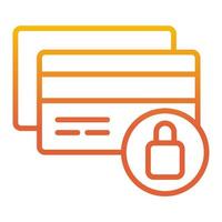credit card protection icon, suitable for a wide range of digital creative projects. vector
