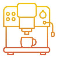 coffee machine icon, suitable for a wide range of digital creative projects. vector