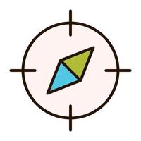 compass icon, suitable for a wide range of digital creative projects. vector