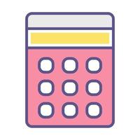 calculator icon, suitable for a wide range of digital creative projects. vector