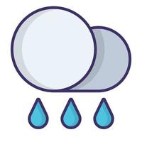 Rainy icon, suitable for a wide range of digital creative projects. vector