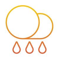 Rainy icon, suitable for a wide range of digital creative projects. vector