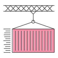 cargo shipping icon, suitable for a wide range of digital creative projects. vector