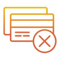 Refuse payment icon, suitable for a wide range of digital creative projects. vector