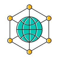 Databank icon, suitable for a wide range of digital creative projects. vector