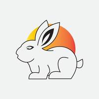 Rabbit vector icon illustration design