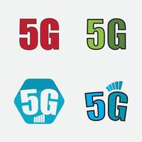 five g logo  vector illustrations