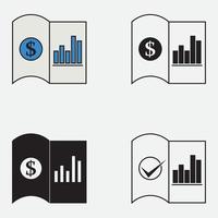 accounting logo vector illustrations design