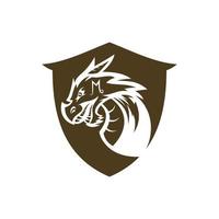 Dragon vector icon illustration