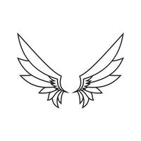 wings illustration design icon logo vector