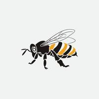 icono de diseño de ilustraciones de logotipo de abeja vector