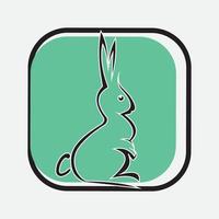 Rabbit vector icon illustration design