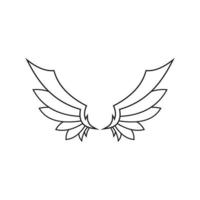 wings illustration design icon logo vector