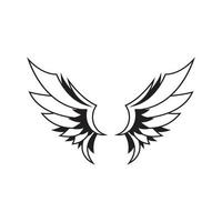 wings illustration design icon logo vector