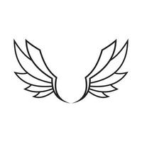 wings illustration design icon logo vector