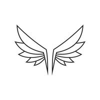 wings illustration design icon logo vector