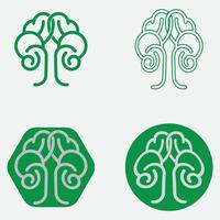 ilustración de vector de cerebro de salud