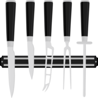 big set different types knives different size for butcher png