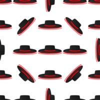 mönster mexikansk hattar sombrero, skön caps png