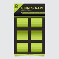 Business Chart Template. Vector illustration eps 10