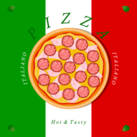 Various sweet tasty pizza png