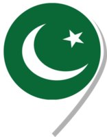 Check-in-Symbol mit pakistanischer Flagge. png