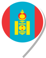 ícone de check-in da bandeira da Mongólia. png