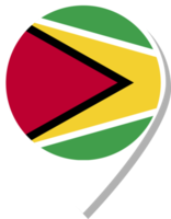 ícone de check-in da bandeira da Guiana. png