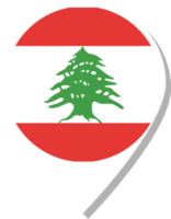 ícone de check-in da bandeira do Líbano. png